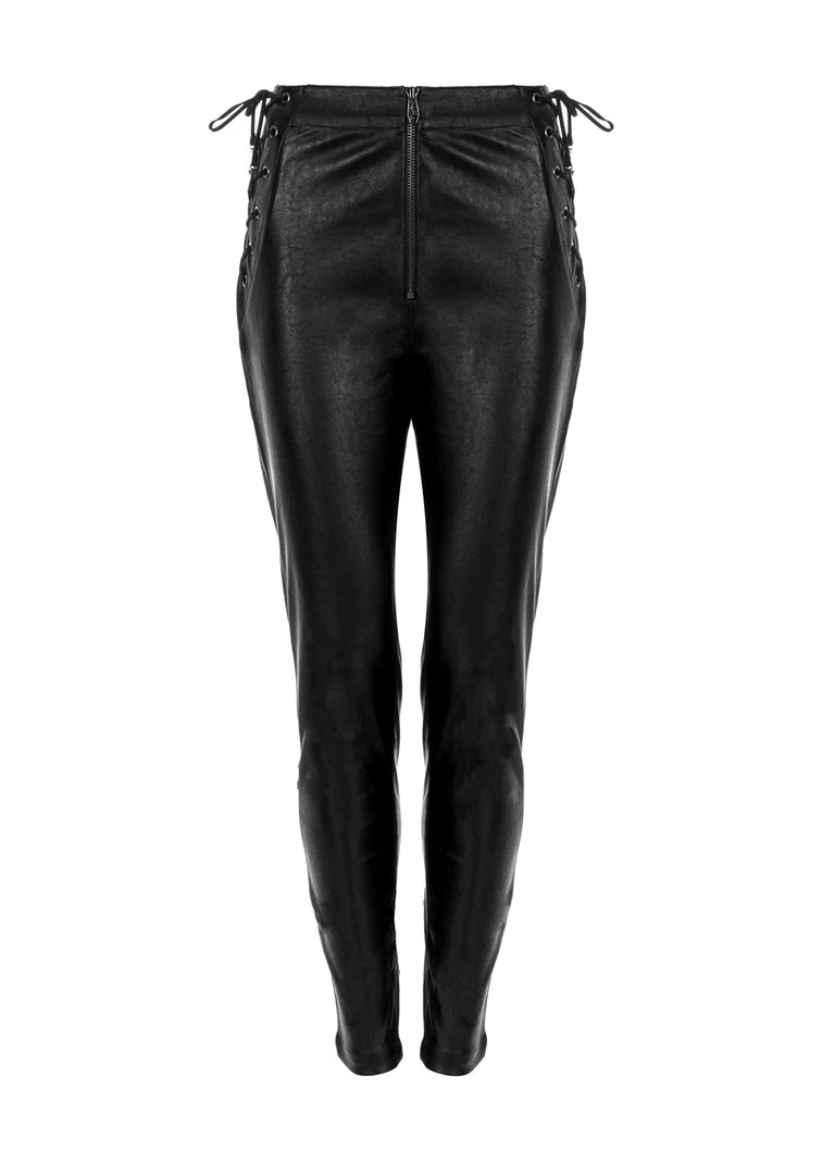 MET1 Rival Faux Leather Lace Up Pants 9 MET1 Rival Faux Leather Lace Up Pants