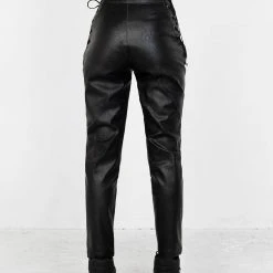 MET1 Rival Faux Leather Lace Up Pants 17 MET1 Rival Faux Leather Lace Up Pants