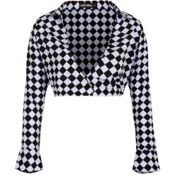 MET1 Women Discordia Collared Wrap Top