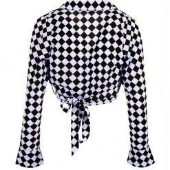 MET1 Women Discordia Collared Wrap Top