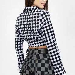 MET1 Women Discordia Collared Wrap Top