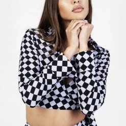 MET1 Women Discordia Collared Wrap Top