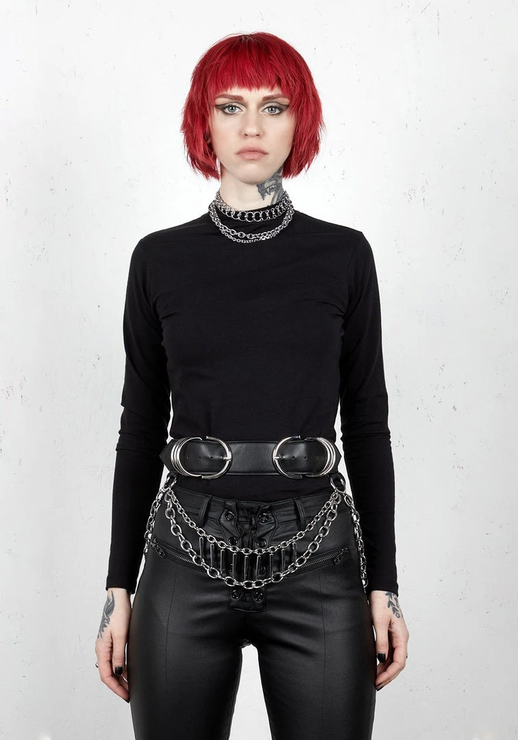 PIL1 Damned Double Buckle Waist Belt Accessories 5 PIL1 Damned Double Buckle Waist Belt Accessories