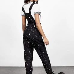 DEN1 CELESTIAL EMBROIDERED DUNGAREES 11 DEN1 CELESTIAL EMBROIDERED DUNGAREES