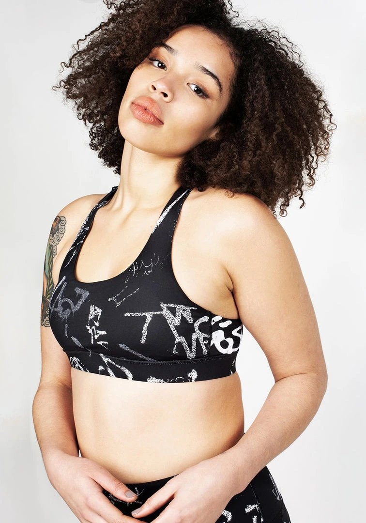DIF1 Graffiti Sports Bra 3 DIF1 Graffiti Sports Bra