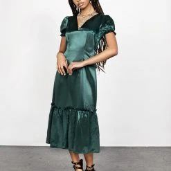 LVT1 MOSS MIDI TIER DRESS Women
