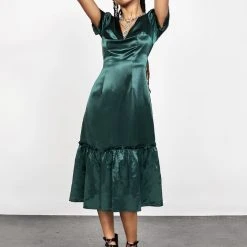 LVT1 MOSS MIDI TIER DRESS Women