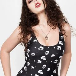 DIF1 Clothing BONES SCOOP BACK SWIMSUIT 10 DIF1 Clothing BONES SCOOP BACK SWIMSUIT