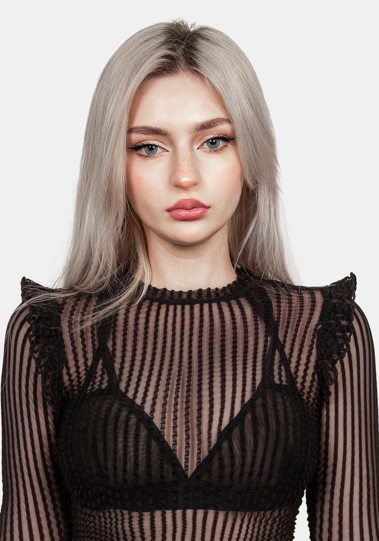 MET1 Women Mourning Ruffle Top 11 MET1 Women Mourning Ruffle Top