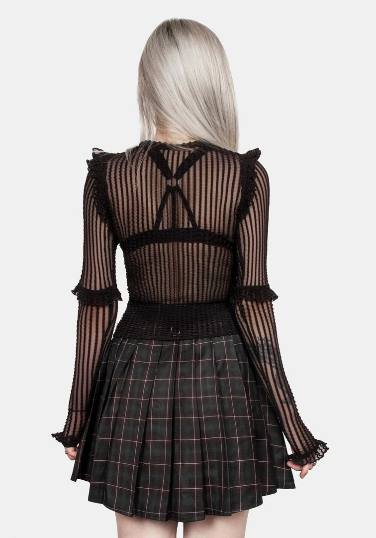 MET1 Women Mourning Ruffle Top 9 MET1 Women Mourning Ruffle Top