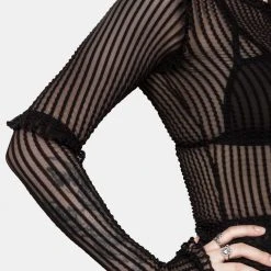 MET1 Women Mourning Ruffle Top 20 MET1 Women Mourning Ruffle Top