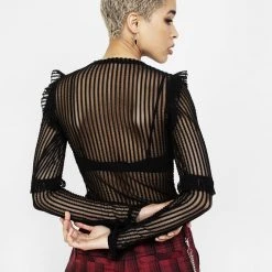 MET1 Women Mourning Ruffle Top 17 MET1 Women Mourning Ruffle Top