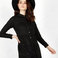 MET1 Shade Tiered Maxi Linen Dress