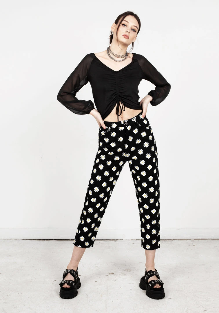 MET1 Maria Ruched Sheer Sleeve Top 4 MET1 Maria Ruched Sheer Sleeve Top