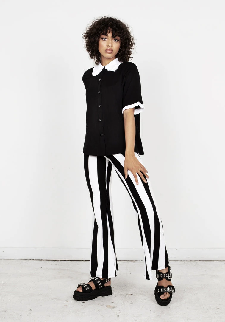 MET1 Clothing Afterlife Stripe Jersey Flares 8 MET1 Clothing Afterlife Stripe Jersey Flares