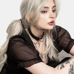 MET1 Andie Puff Sleeve Organza Dress Women 13 MET1 Andie Puff Sleeve Organza Dress Women