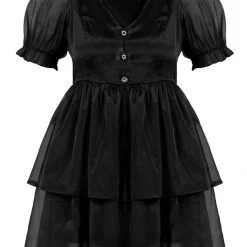 MET1 Andie Puff Sleeve Organza Dress Women 15 MET1 Andie Puff Sleeve Organza Dress Women