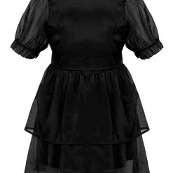 MET1 Andie Puff Sleeve Organza Dress Women 16 MET1 Andie Puff Sleeve Organza Dress Women