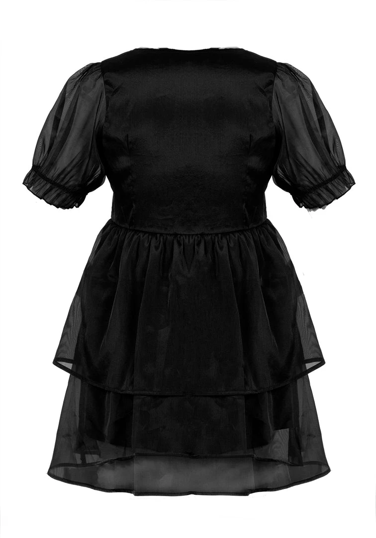 MET1 Andie Puff Sleeve Organza Dress Women 9 MET1 Andie Puff Sleeve Organza Dress Women