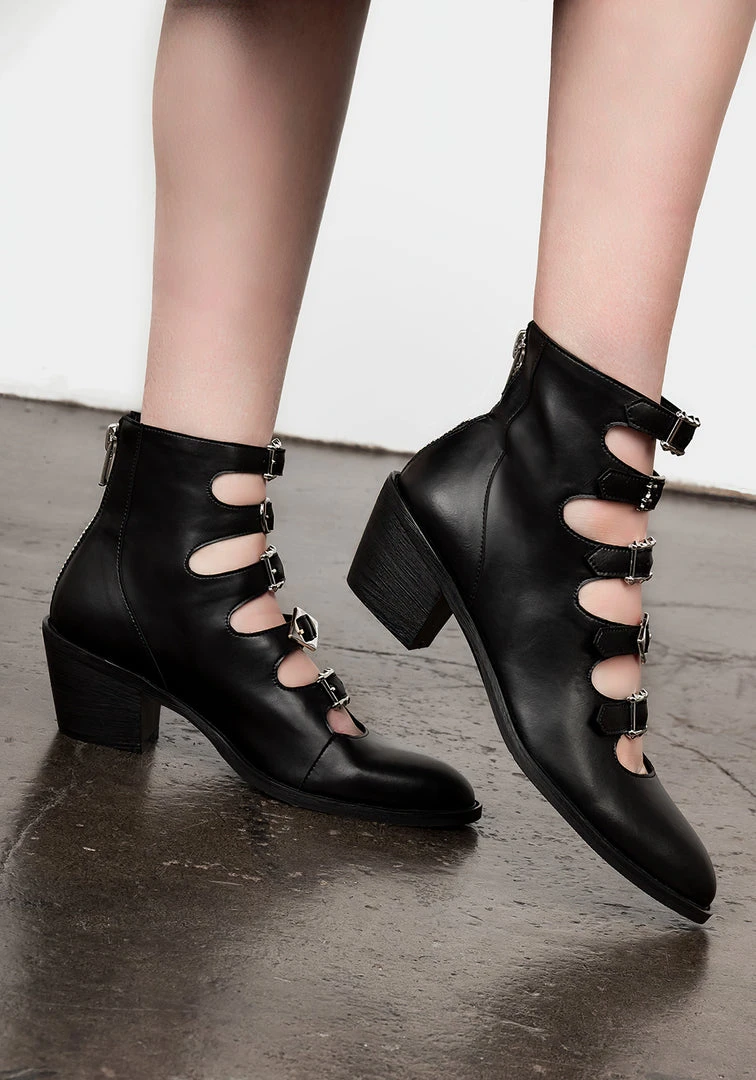 CHI1 Women BRIDGET BUCKLED BOOTS 12 CHI1 Women BRIDGET BUCKLED BOOTS