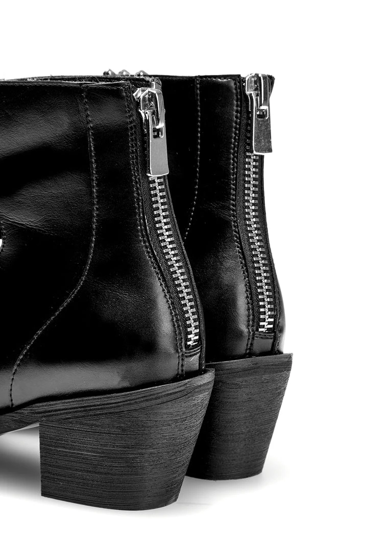 CHI1 Women BRIDGET BUCKLED BOOTS 7 CHI1 Women BRIDGET BUCKLED BOOTS