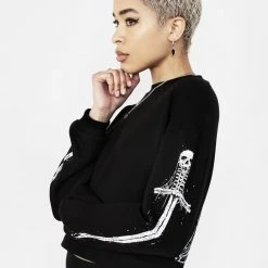 DDS1 Women SMAUG LONG SLEEVE CROP SWEATER