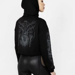 DDS1 GABHAR ZIP UP CROP HOODY