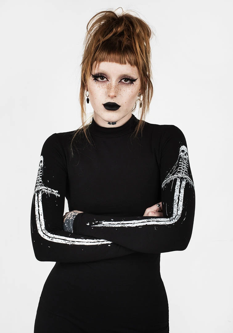 DDS1 SKULTRO MOCK NECK BODYCON DRESS Coming Soon 4 DDS1 SKULTRO MOCK NECK BODYCON DRESS Coming Soon