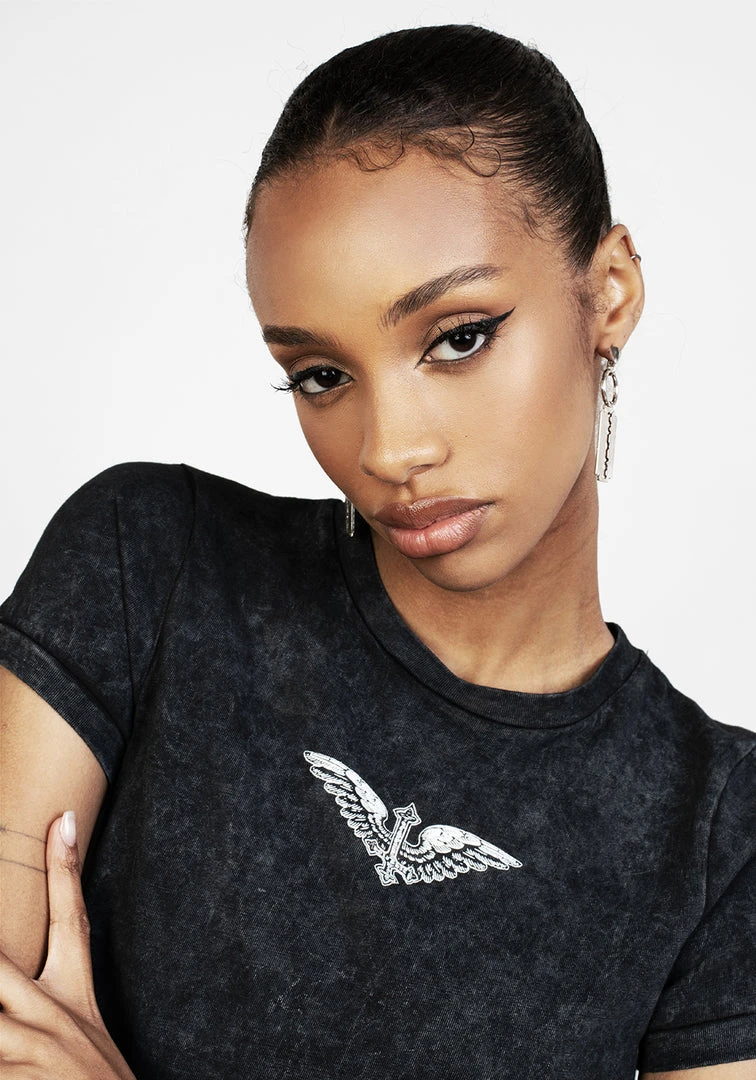 DDS1 Gabriel Washed Baby Tee Women 5 DDS1 Gabriel Washed Baby Tee Women