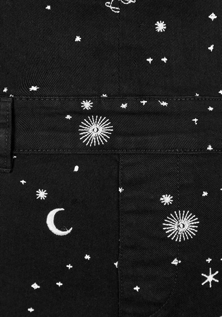 DEN1 CELESTIAL EMBROIDERED DUNGAREES 9 DEN1 CELESTIAL EMBROIDERED DUNGAREES