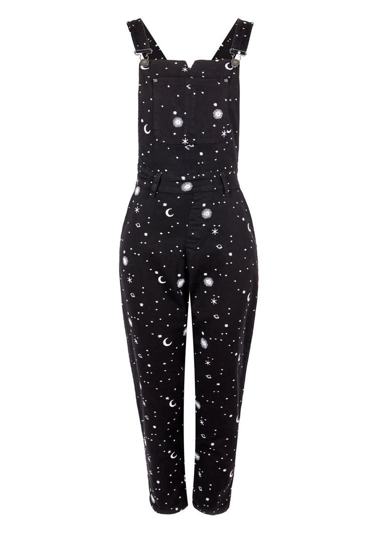 DEN1 CELESTIAL EMBROIDERED DUNGAREES 6 DEN1 CELESTIAL EMBROIDERED DUNGAREES