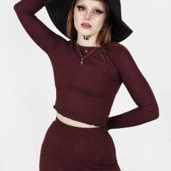 DES1 Clothing MUNDI LONG SLEEVE CROP TOP