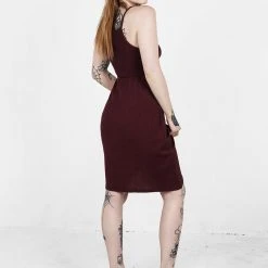 DES1 MUNDI SHIRRED MIDI DRESS