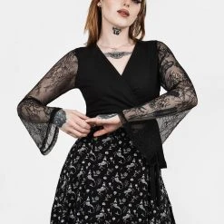 DMT1 WALLFLOWER JERSEY WRAP TOP Women 12 DMT1 WALLFLOWER JERSEY WRAP TOP Women