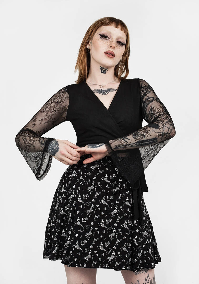 DMT1 WALLFLOWER JERSEY WRAP TOP Women 7 DMT1 WALLFLOWER JERSEY WRAP TOP Women