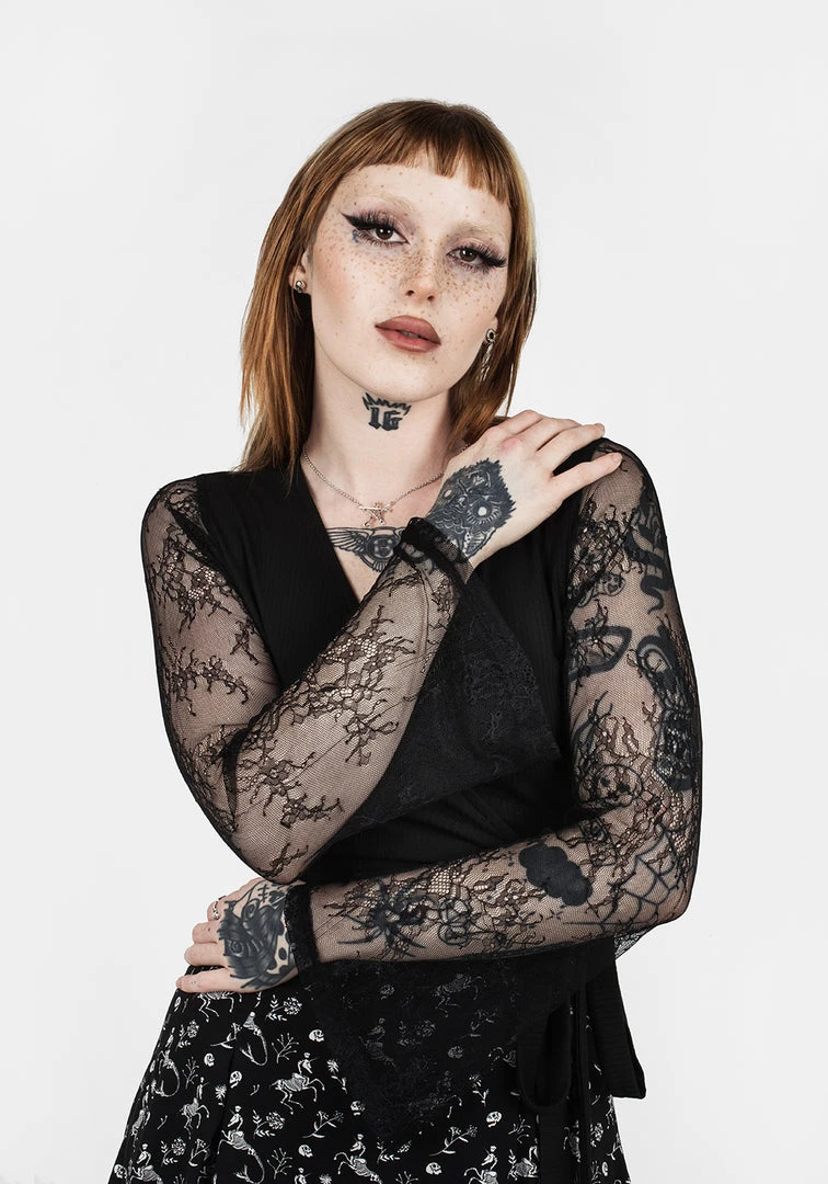 DMT1 WALLFLOWER JERSEY WRAP TOP Women 4 DMT1 WALLFLOWER JERSEY WRAP TOP Women