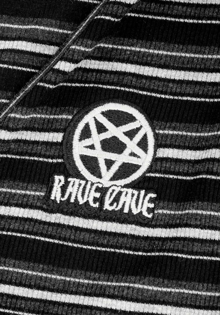 DMT1 Rave Stripe Short Sleeve Cardigan 9 DMT1 Rave Stripe Short Sleeve Cardigan