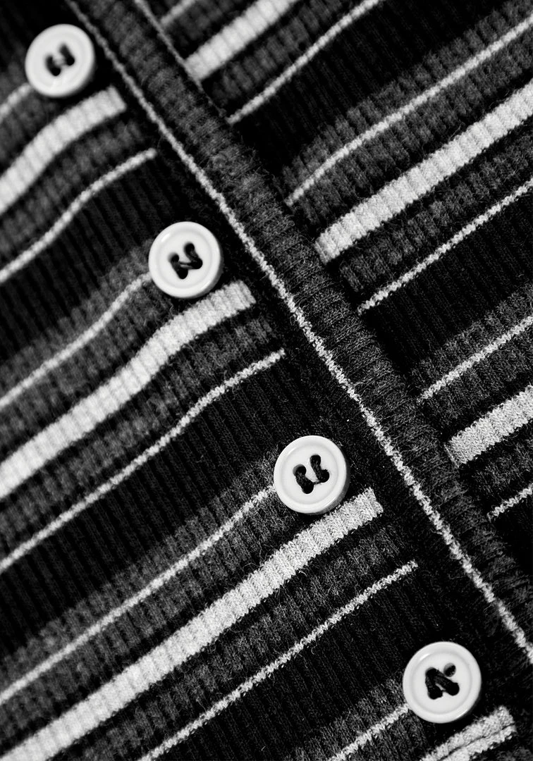 DMT1 Rave Stripe Short Sleeve Cardigan 10 DMT1 Rave Stripe Short Sleeve Cardigan