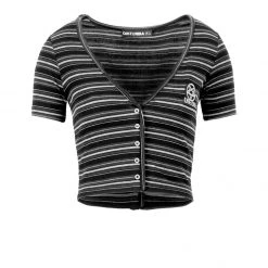 DMT1 Rave Stripe Short Sleeve Cardigan 17 DMT1 Rave Stripe Short Sleeve Cardigan