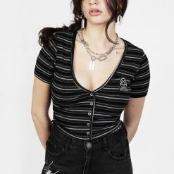 DMT1 Rave Stripe Short Sleeve Cardigan 15 DMT1 Rave Stripe Short Sleeve Cardigan