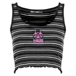 DMT1 Hardcore Stripe Crop Vest Women