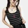 DMT1 Hardcore Stripe Crop Vest Women 2 DMT1 Hardcore Stripe Crop Vest Women