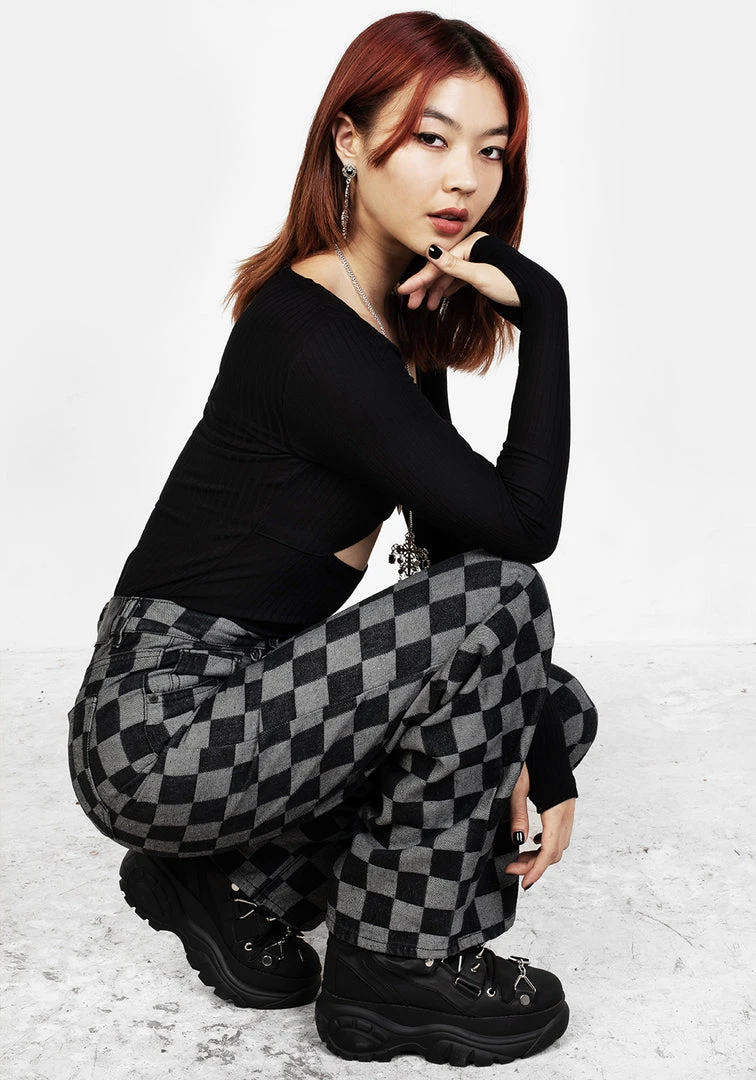 JB1 KERB WIDE LEG DENIM JEANS 4 JB1 KERB WIDE LEG DENIM JEANS