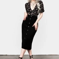 LVT1 Women CABERNET SUEDE MIDI SKIRT