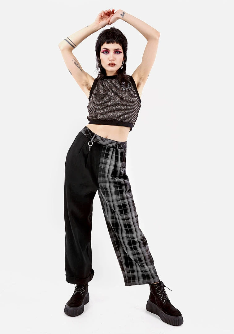 LVT1 Coming Soon SUNNYDALE CHECK TAILORED TROUSERS 4 LVT1 Coming Soon SUNNYDALE CHECK TAILORED TROUSERS