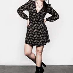 LVT1 MORTMOTH WRAP MINI DRESS Coming Soon