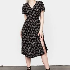 LVT1 MORTMOTH SHORT SLEEVE MIDI DRESS