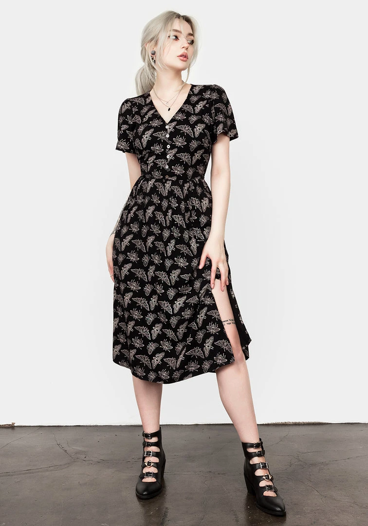 LVT1 MORTMOTH SHORT SLEEVE MIDI DRESS 3 LVT1 MORTMOTH SHORT SLEEVE MIDI DRESS