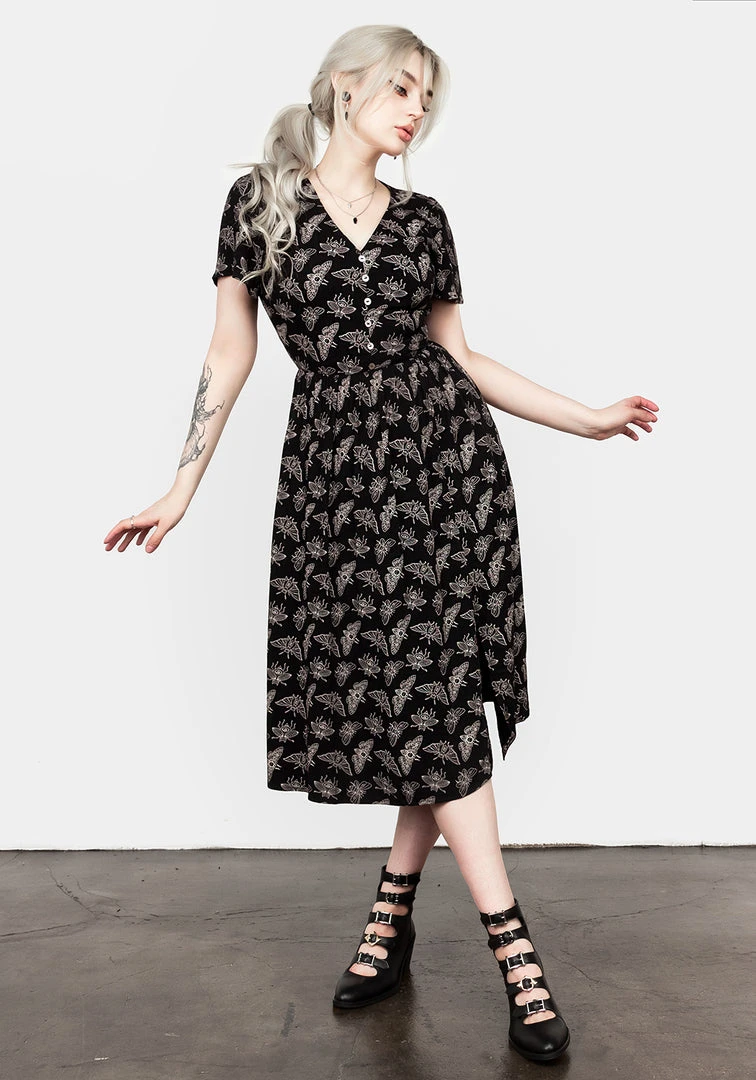 LVT1 MORTMOTH SHORT SLEEVE MIDI DRESS 6 LVT1 MORTMOTH SHORT SLEEVE MIDI DRESS