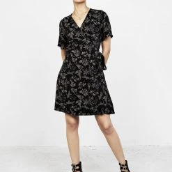 LVT1 Poisonous Plants Wrap Mini Dress Coming Soon